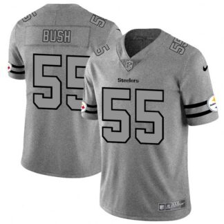 Nike Steelers 55 Devin Bush 2019 Gray Gridiron Gray Vapor Untouchable Limited Jersey Dyin