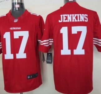 Nike San Francisco 49ers #17 A.J. Jenkins Red Limited Jersey
