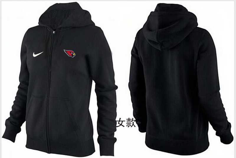 Womens Arizona Cardinals Team Logo 2015 Full Zip Hoodie-23