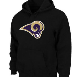St Louis Rams Logo Pullover Hoodie Black