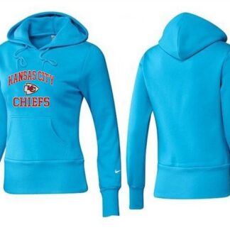 Nike Kansas City Chiefs Team Logo L.Blue Women Pullover Hoodies (4)