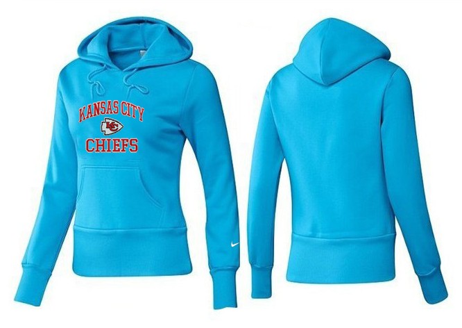Nike Kansas City Chiefs Team Logo L.Blue Women Pullover Hoodies (4)