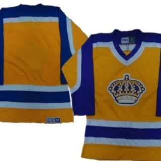 Los Angeles Kings Blank Yellow Throwback With Purple CCM Jersey