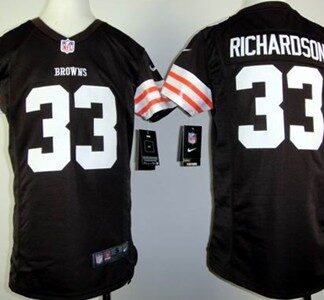 Nike Cleveland Browns #33 Trent Richardson Brown Game Kids Jersey
