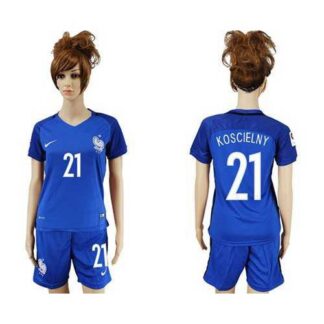 Women’s France #21 Koscielny Home Soccer Country Jersey