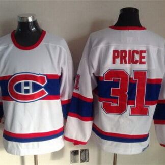 Montreal Canadiens #31 Carey Price White Throwback CCM Jersey