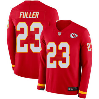 Men’s Kansas City Chiefs #23 Kendall Fuller Red Team Color Men’s Stitched NFL Limited Therma Long Sleeve Jersey