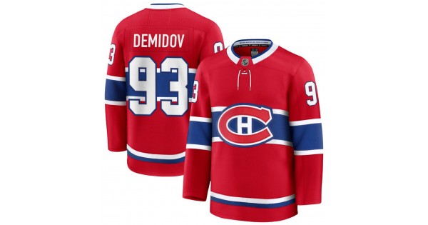 Ivan Demidov Montreal Canadiens Home Premium Jersey - Red - Image 2