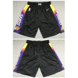 Men's Phoenix Suns Black Shorts (Run Small) U6GX