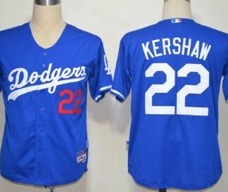 Los Angeles Dodgers #22 Clayton Kershaw Blue Jerseys