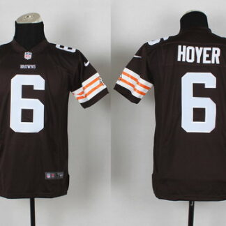 Nike Cleveland Browns #6 Brian Hoyer Brown Game Kids Jersey