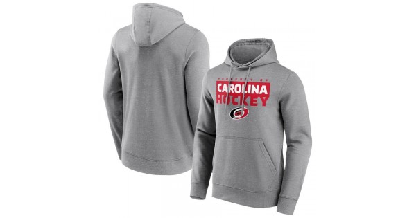 Carolina Hurricanes Fanatics Branded Gain Ground Hoodie - Sports Grey - Image 2