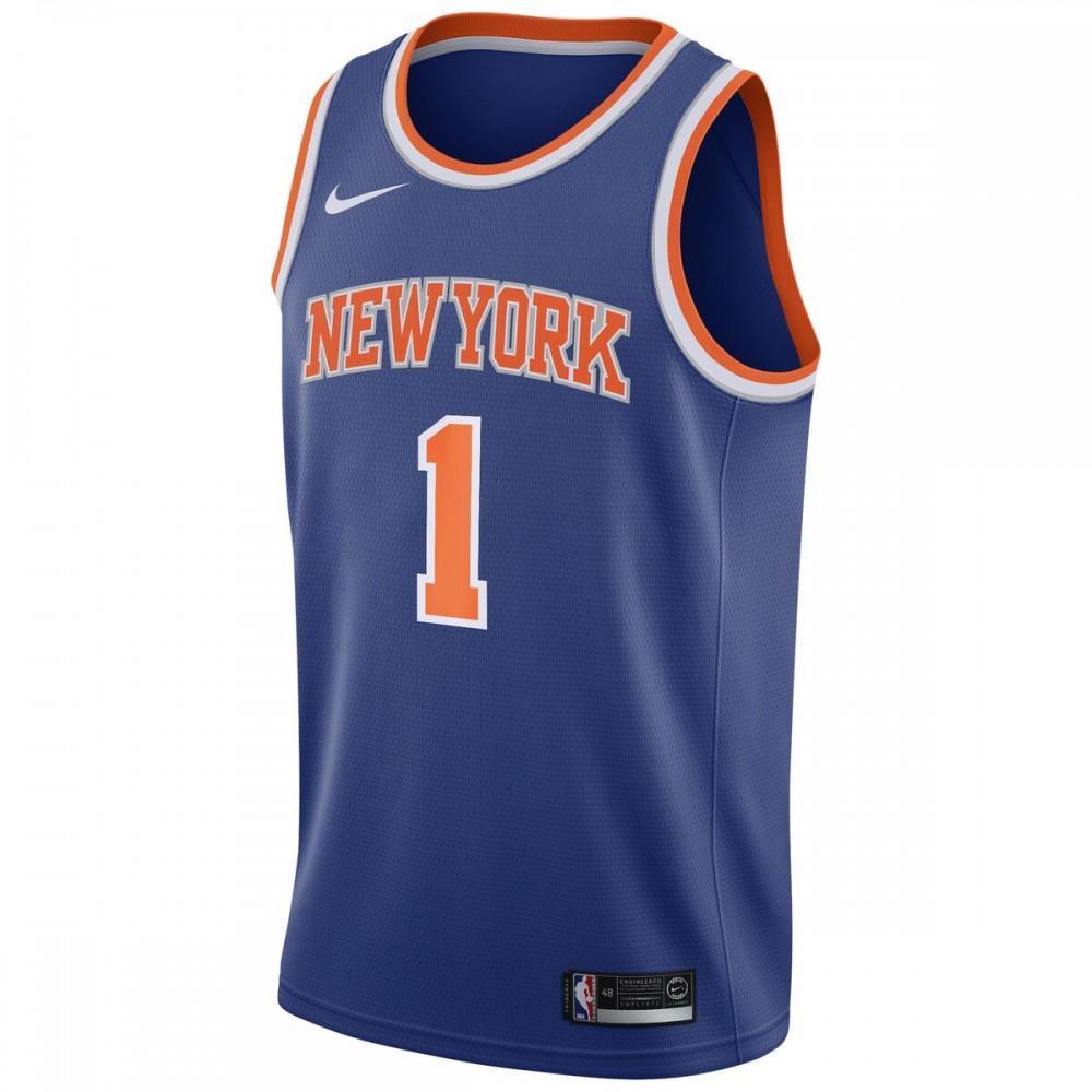 Obi Toppin New York Knicks Nike 2020 NBA Draft First Round Pick Swingman Jersey Royal - Icon Edition - Image 2