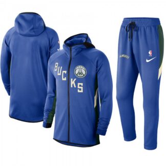 Milwaukee Bucks Nike 2019/20 Showtime Full-Zip Therma Flex Performance Hoodie