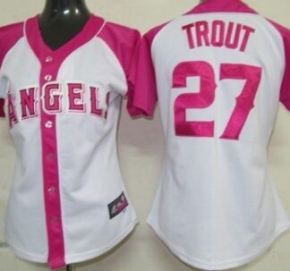 Womens Anaheim Angels #27 Mike Trout 2012 Fashion Majestic Athletic Jerseys