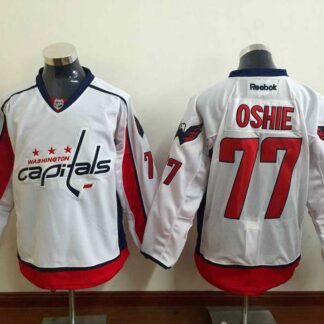 Washington Capitals #77 Oshie White Jerseys