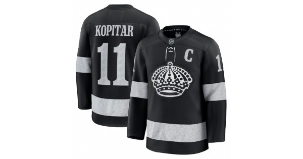 Anze Kopitar Los Angeles Kings Alternate Premium Jersey - Black - Image 2