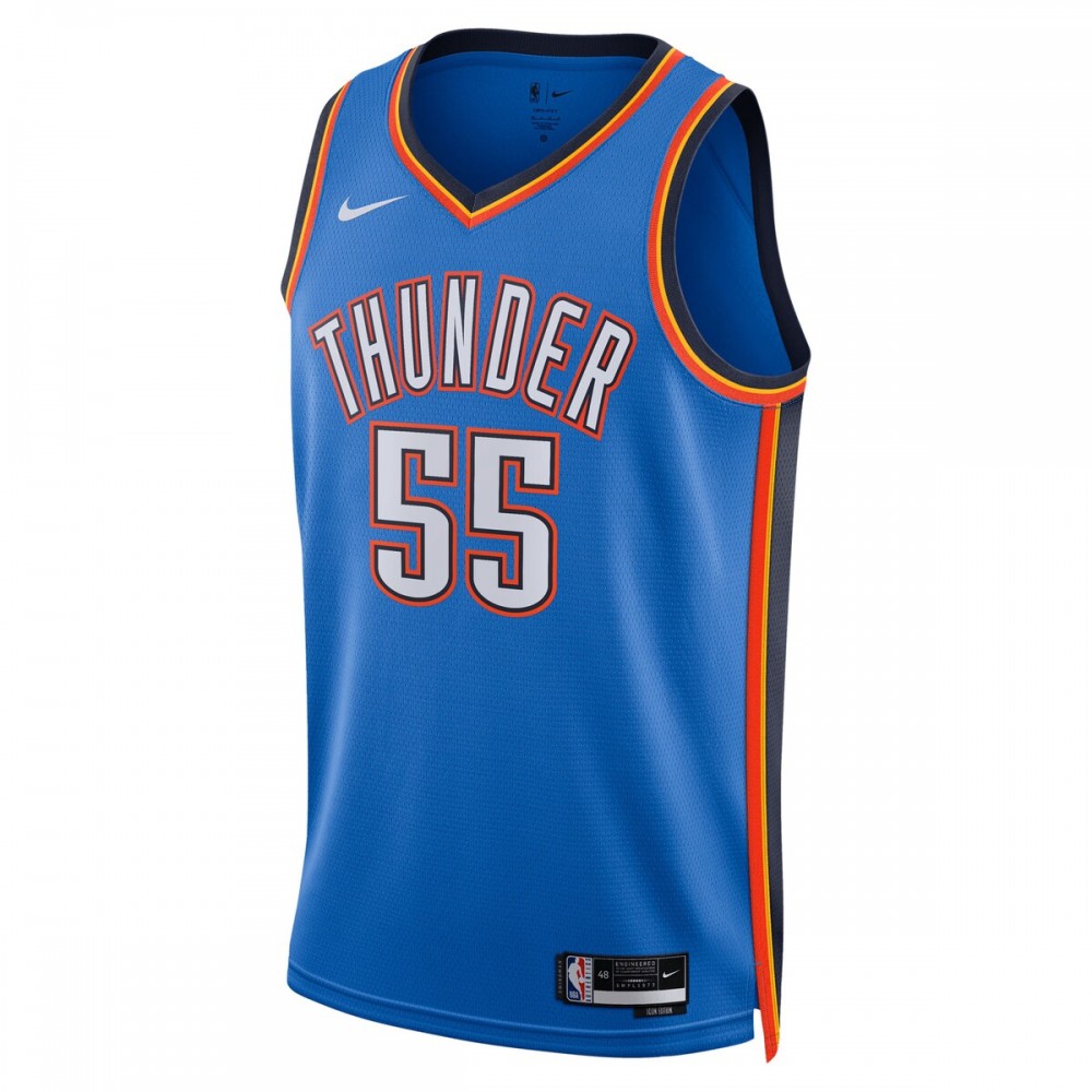 Isaiah Hartenstein Oklahoma City Thunder Nike Unisex Swingman Player Jersey - Icon Edition - Blue - Image 2