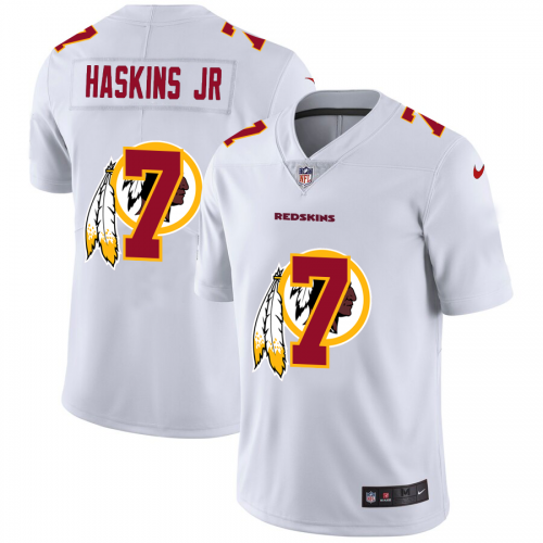 Washington Football Team #7 Dwayne Haskins Jr White Men’s Nike Team Logo Dual Overlap Limited NFL Jersey