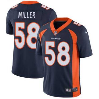 prime‑ Nike Denver Broncos #58 Von Miller Navy Blue Alternate NFL Vapor Untouchable Limited Jersey ‑uniform