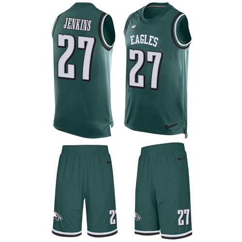 Nike Philadelphia Eagles #27 Malcolm Jenkins Midnight Green Team Color Men’s Stitched NFL Limited Tank Top Suit Jersey