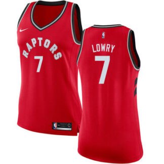 Raptors #7 Kyle Lowry Red Women's Basketball Swingman Icon Edition Jersey