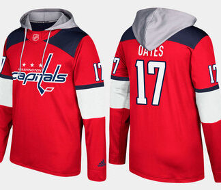 Adidas Washington Capitals 17 Adam Oates Retired Red Name And Number Hoodie
