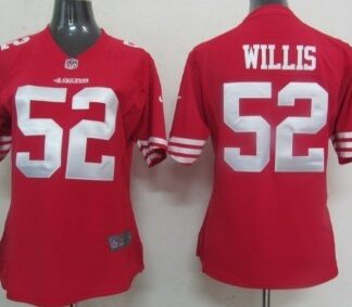 Nike San Francisco 49ers #52 Patrick Willis Red Game Womens Jersey