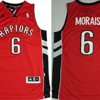 Toronto Raptors #6 Carlos Morais Revolution 30 Swingman Red Jersey