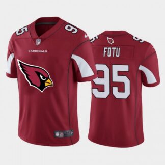 Arizona Arizona Cardinals #95 Leki Fotu Red Men’s Nike Big Team Logo Vapor Limited NFL Jersey