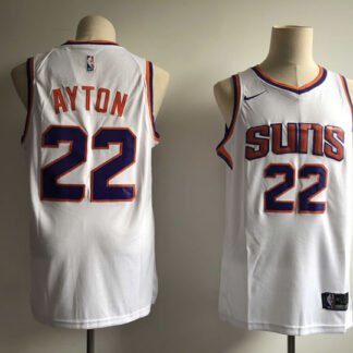 Suns 22 Deandre Ayton White Nike Swingman Jersey