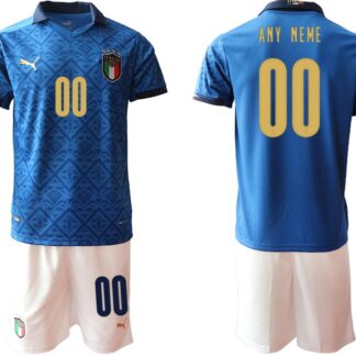 Men 2021 European Cup Italy blue Soccer Jersey