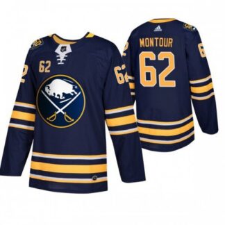 Buffalo Sabres #62 Brandon Montour Men’s Navy 50th Anniversary Home Authentic Jersey