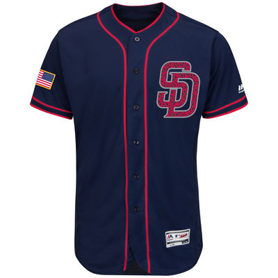 San Diego Padres Balnk Navy Blue 2016 Fashion Stars & Stripes Flexbase Stitched Baseball Jersey Jiasu