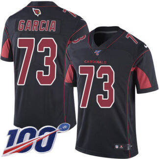 Nike Arizona Cardinals #73 Max Garcia Black Men’s Stitched NFL Limited Rush 100th Season Jersey