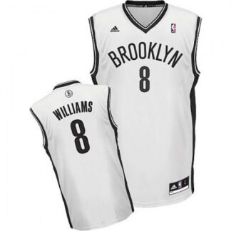 Nets #8 Deron Williams White Home Revolution 30 Stitched NBA Jersey GQN6