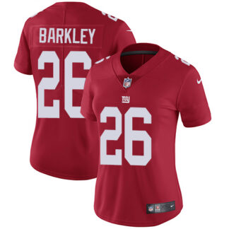 Nike New York Giants #26 Saquon Barkley Red Alternate Women’s Stitched NFL Vapor Untouchable Limited Jersey