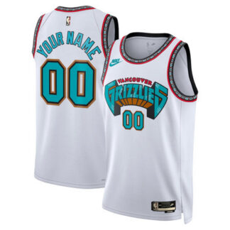 Women's Memphis Grizzlies White Swingman Classic Edition Custom Jersey