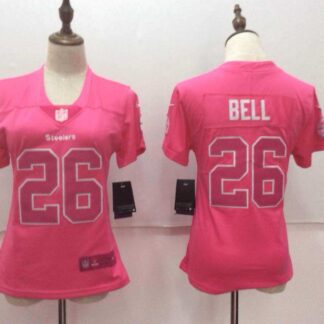 Women Nike Pittsburgh Steelers #26 Le'Veon Bell Pink Vapor Untouchable Player Limited Jerseys