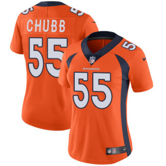 Nike Denver Broncos #55 Bradley Chubb Orange Team Color Women’s Stitched NFL Vapor Untouchable Limited Jersey