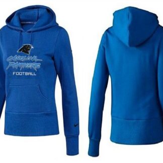 Nike Carolina Panthers Team Logo Blue Women Pullover Hoodies (3)