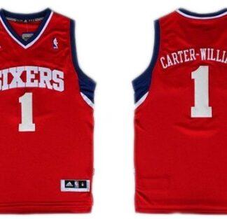 Philadelphia 76ers #1 Michael Carter -Williams Revolution 30 Swingman Red Jersey