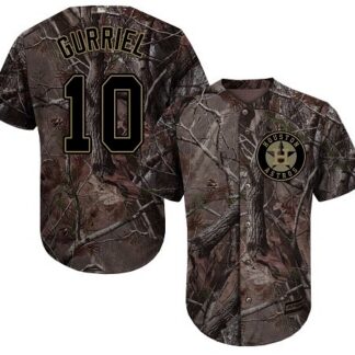 Houston Astros #10 Yuli Gurriel Camo Realtree Collection Cool Base Stitched MLB Jersey