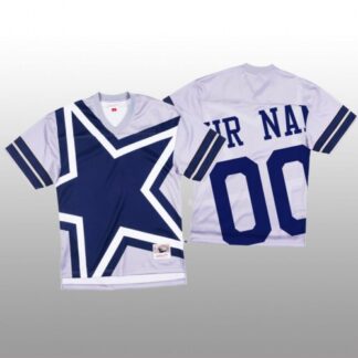 NFL Dallas Cowboys Custom White Men’s Mitchell & Nell Big Face Fashion Limited NFL Jersey
