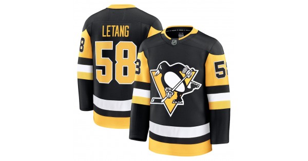 Kris Letang Men's Pittsburgh Penguins Black Home Premium Jersey - Image 2