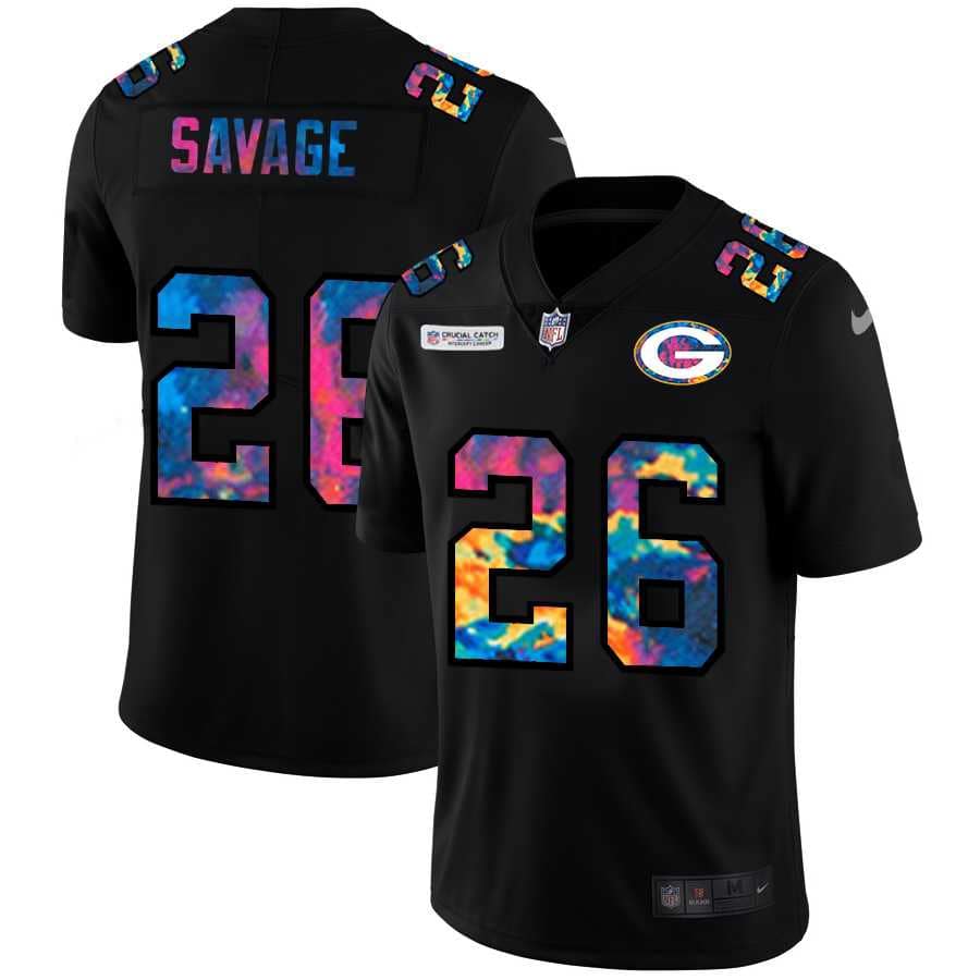 Nike Packers 26 Darnell Savage Black Vapor Untouchable Fashion Limited Jersey yhua