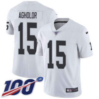 Nike Las Vegas Raiders #15 Nelson Agholor White Youth Stitched NFL 100th Season Vapor Untouchable Limited Jersey