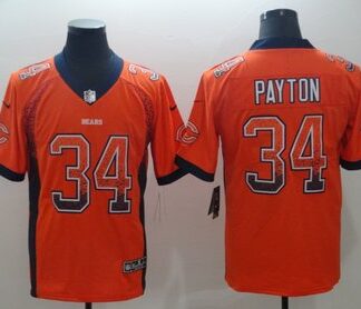 Nike Bears #34 Walter Payton Orange Men's Stitched NFL Limited Rush Jersey