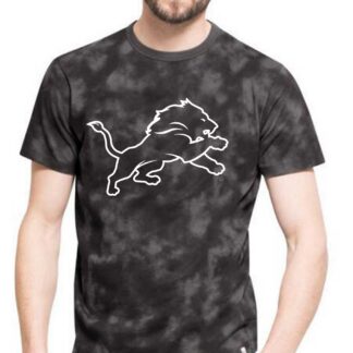 Men's Detroit Lions Team Logo Black Camo Men's T Shirt