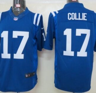 Nike Indianapolis Colts #17 Austin Collie Blue Limited Jersey